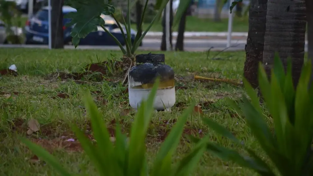 Botijão pega fogo e assusta antes do Arraial de Santo Antônio