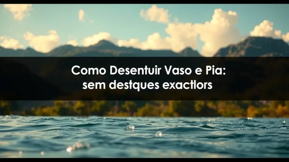 Como Desentupir Vaso e Pia sem Desentupidor: 6 Truques Caseiros